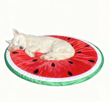 mate1.1 🍉Watermelon Pet Cooling Mat | 3 HRS Continuous Relief | Foldable, Washable, Heat-Resistant PVC Dog Pad