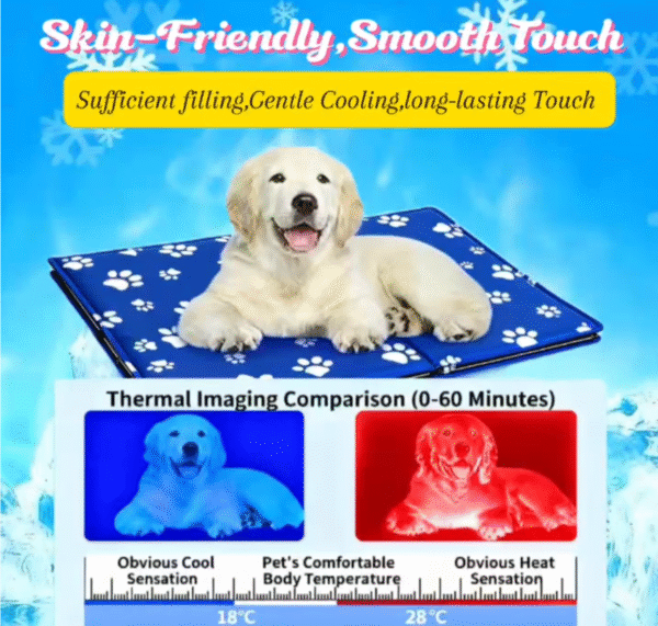 p1.2 ✨L Pet Cooling Mat (50x 90cm) | Durable Self-Cooling Gel Pad | Non-Toxic, Pressure Activated Dog Heat Relief